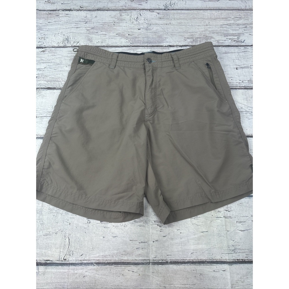 Howler Brothers Horizon Hybrid Shorts Mens Size 34 Tan Outdoor Casual Comfort